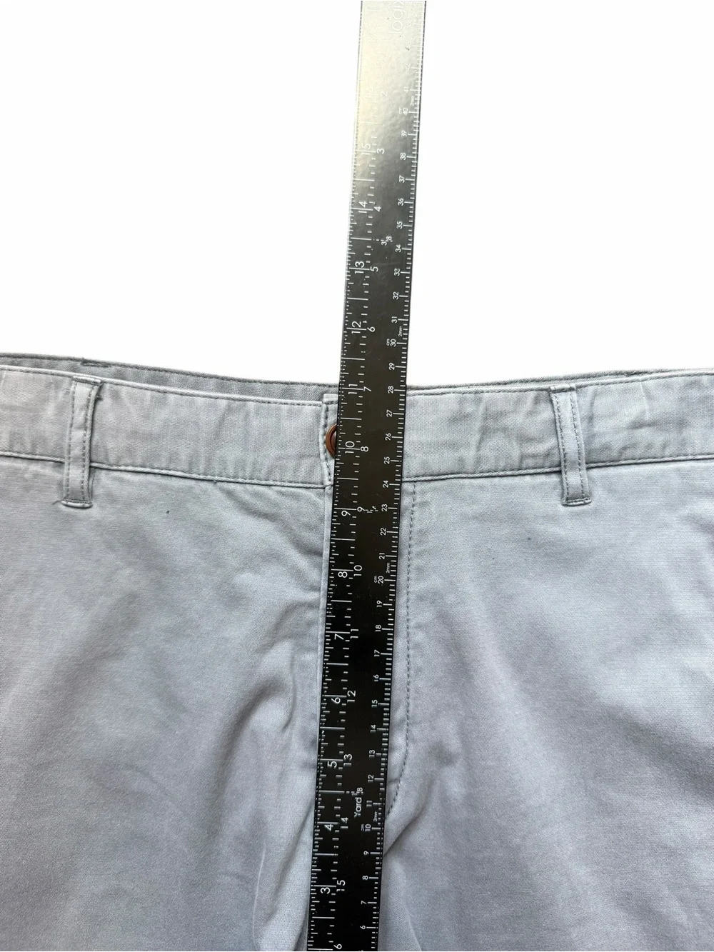 Faherty Men’s Chino Shorts Size 32 Gray Stretch Flat Front Preppy Casual